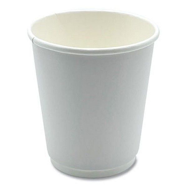 Boardwalk® Boardwalk Paper Hot Cups, Double-Walled, 8 oz, White, 500/Carton