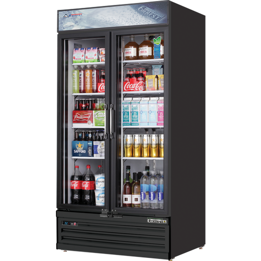 Everest Refrigeration, EMSGR33B, Glass Door Merchandiser Refrigerator