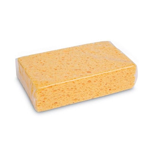 Boardwalk® Medium Cellulose Sponge, 3.67 X 6.08, 1.55" Thick, Yellow, 24/carton