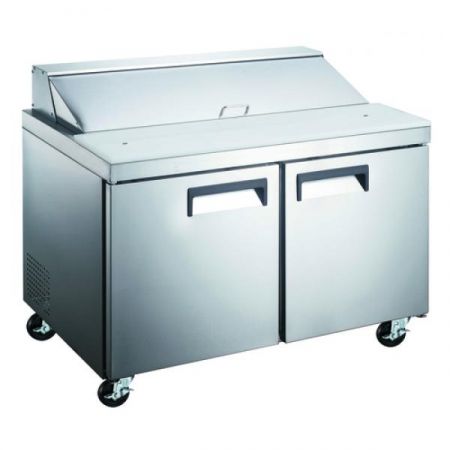 Eco Series GRSL-2D/60 Refrigerated Salad/sandwich Prep Table, 2-section, 60"w X 29-1/2"d X 42-1/4"h, 15 cu. ft.