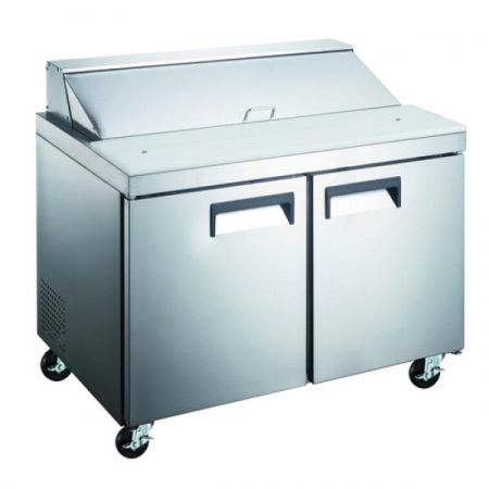 Eco Series GRSL-2D Refrigerated Salad/sandwich Prep Table, 2-section, 47"w X 29-1/2"d X 42-1/4"h, 12 cu. ft.