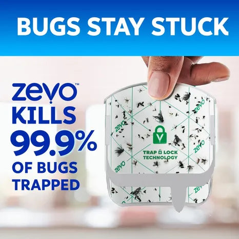 Zevo Compact Flying Insect Trap Refill - 2 Refill Cartridges, 2 Count, 8 Per Case