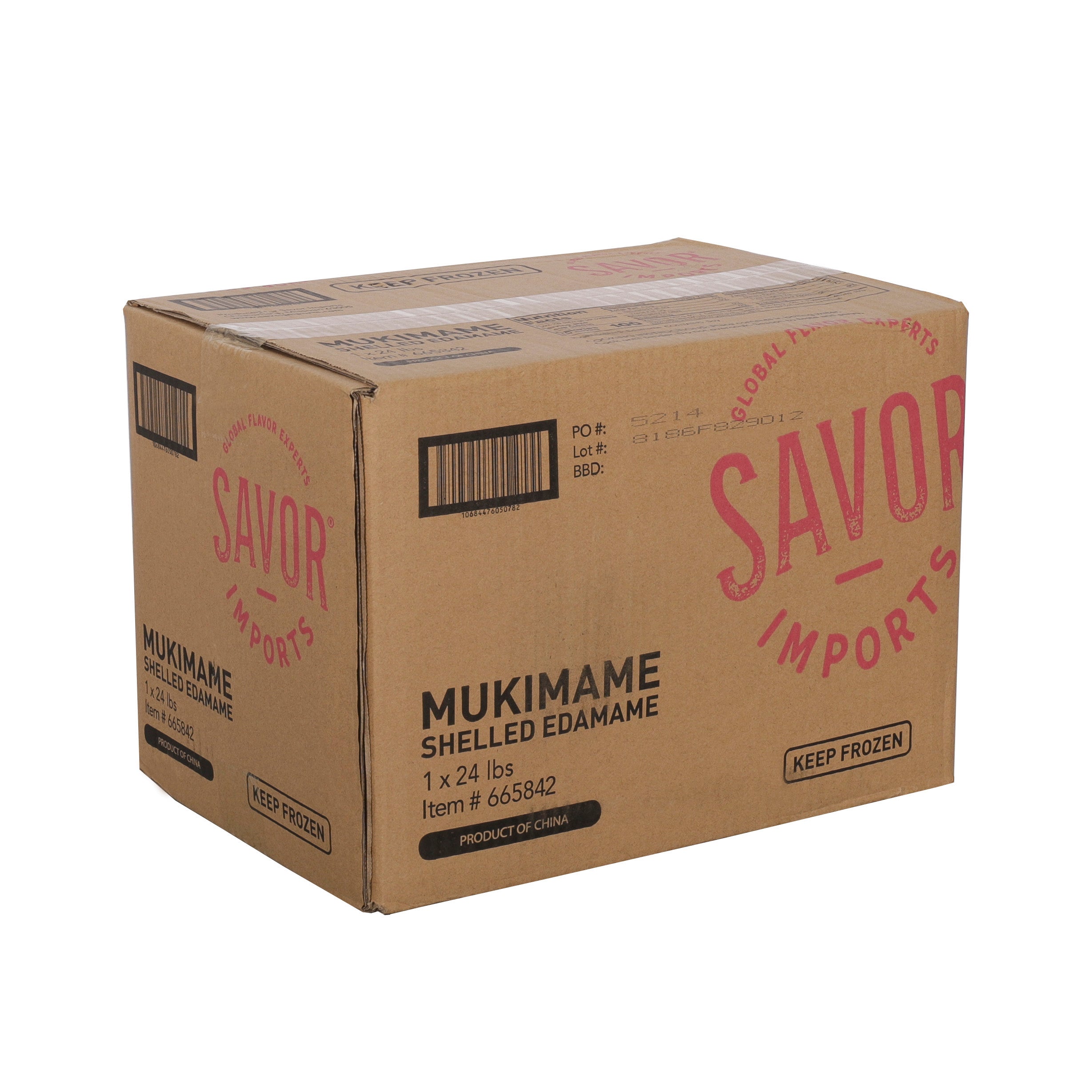 Savor Imports Mukimame Shelled Edamame 24 Pound Each - 1 Per Case