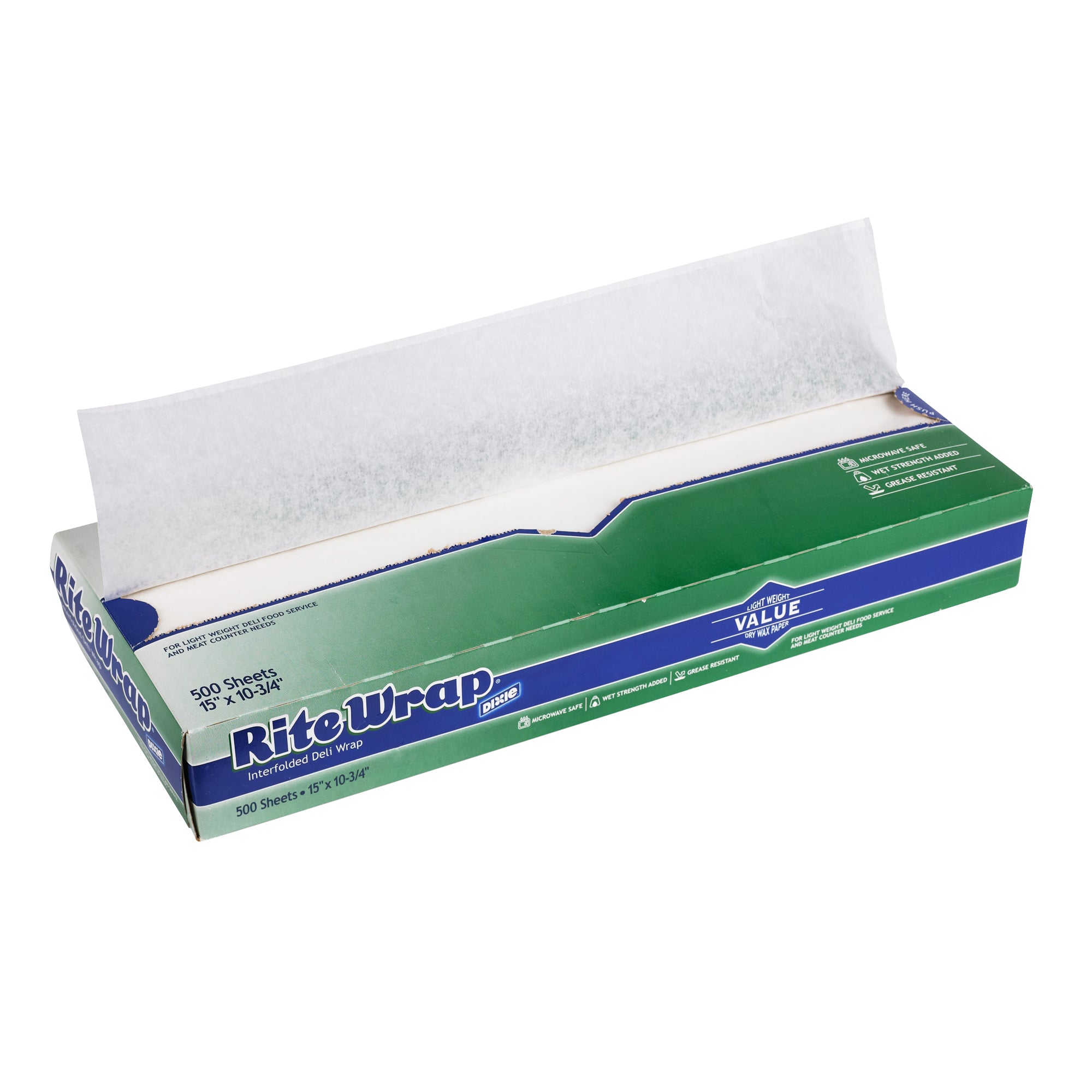 Dixie(R) Rite-Wrap(R) Dry Wax Light-Weight Deli Paper By Gp Pro (Georgia-Pacific)  15 X 10.75  White