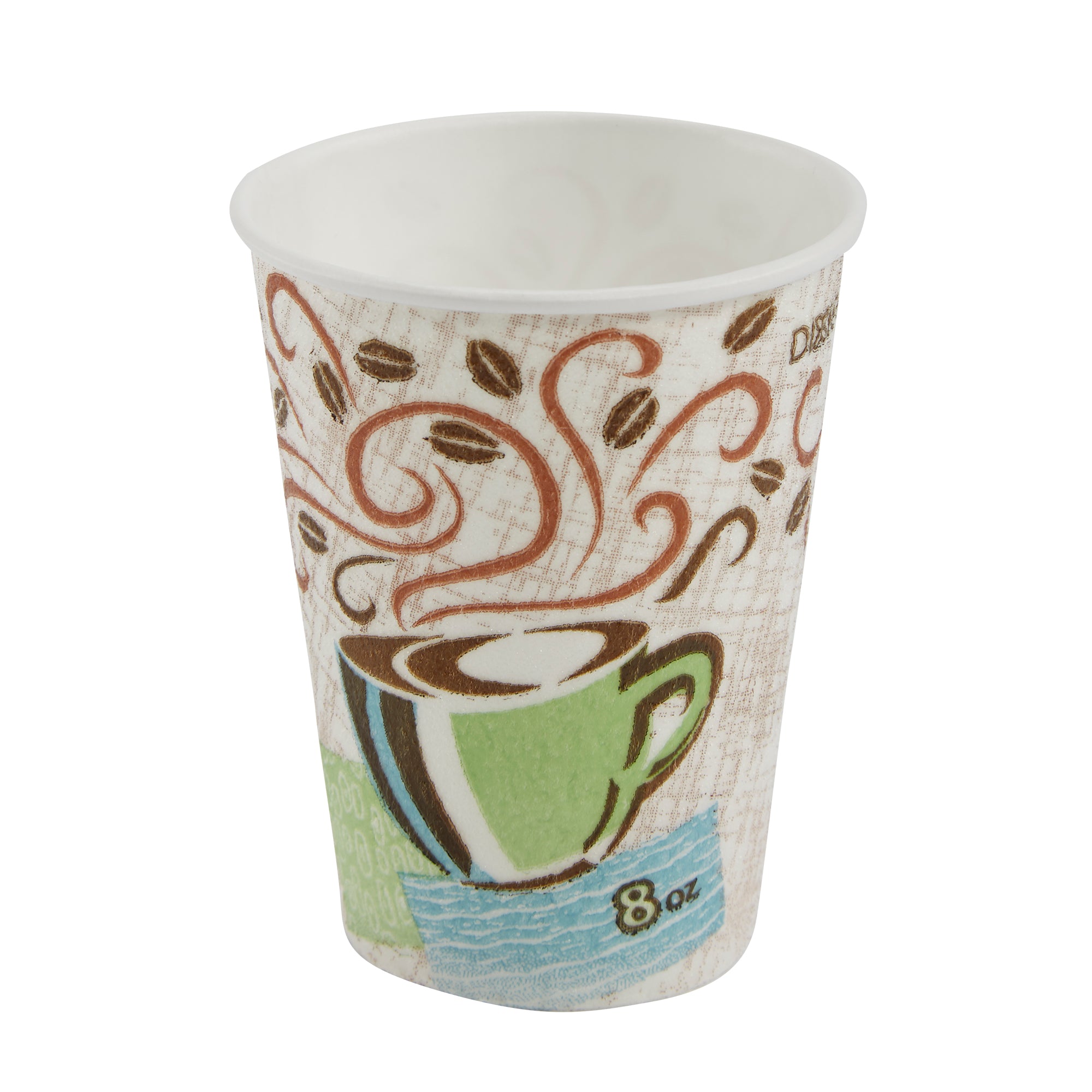 Dixie(R) Perfectouch(R) 8Oz Insulated Paper Hot Cups By Gp Pro  Fit Small Lids  Coffee Haze  1000 Co