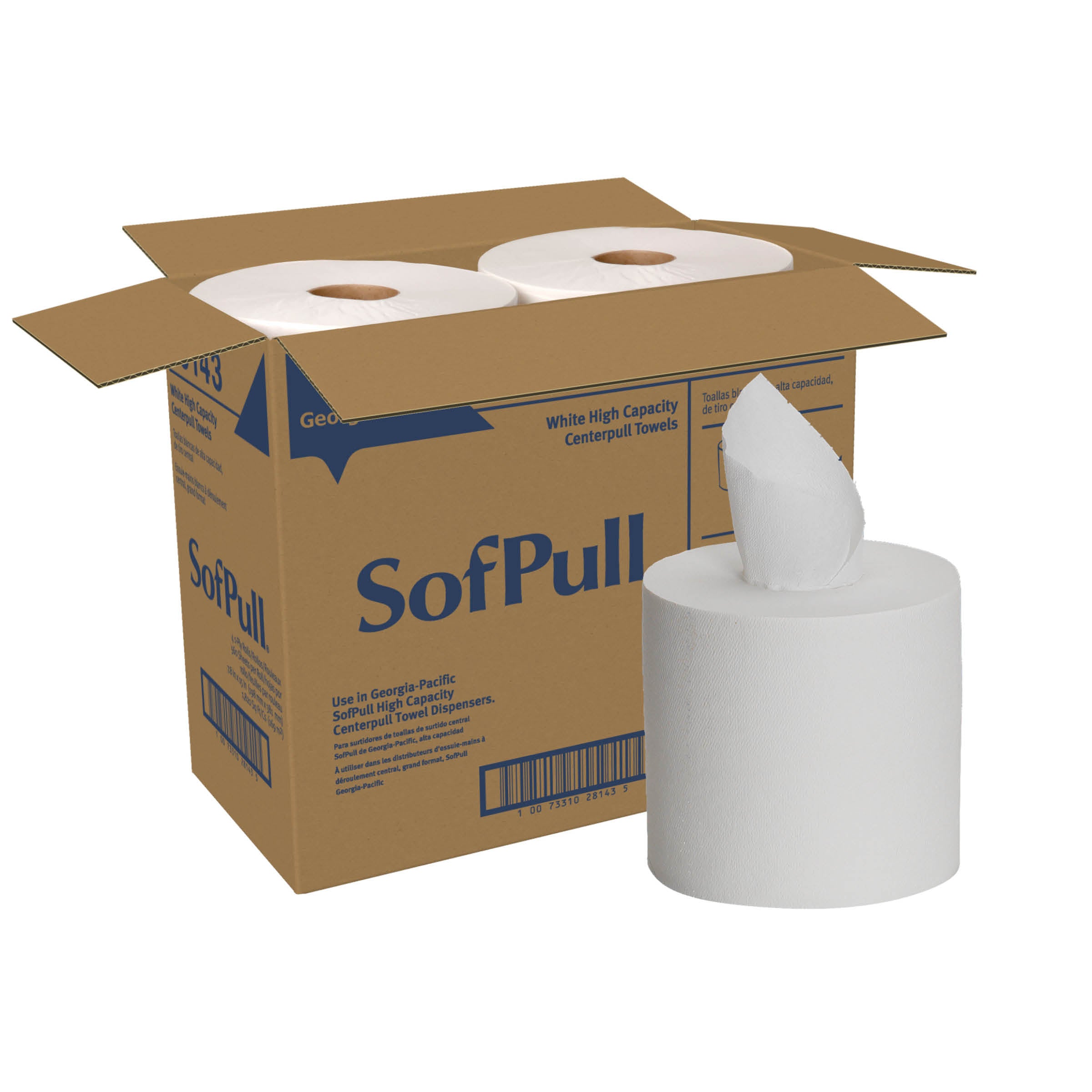 Sofpull(R) Large High-Capacity Premium Papertowel By Gp Pro (Georgia-Pacific)  White  4 Rolls Per C