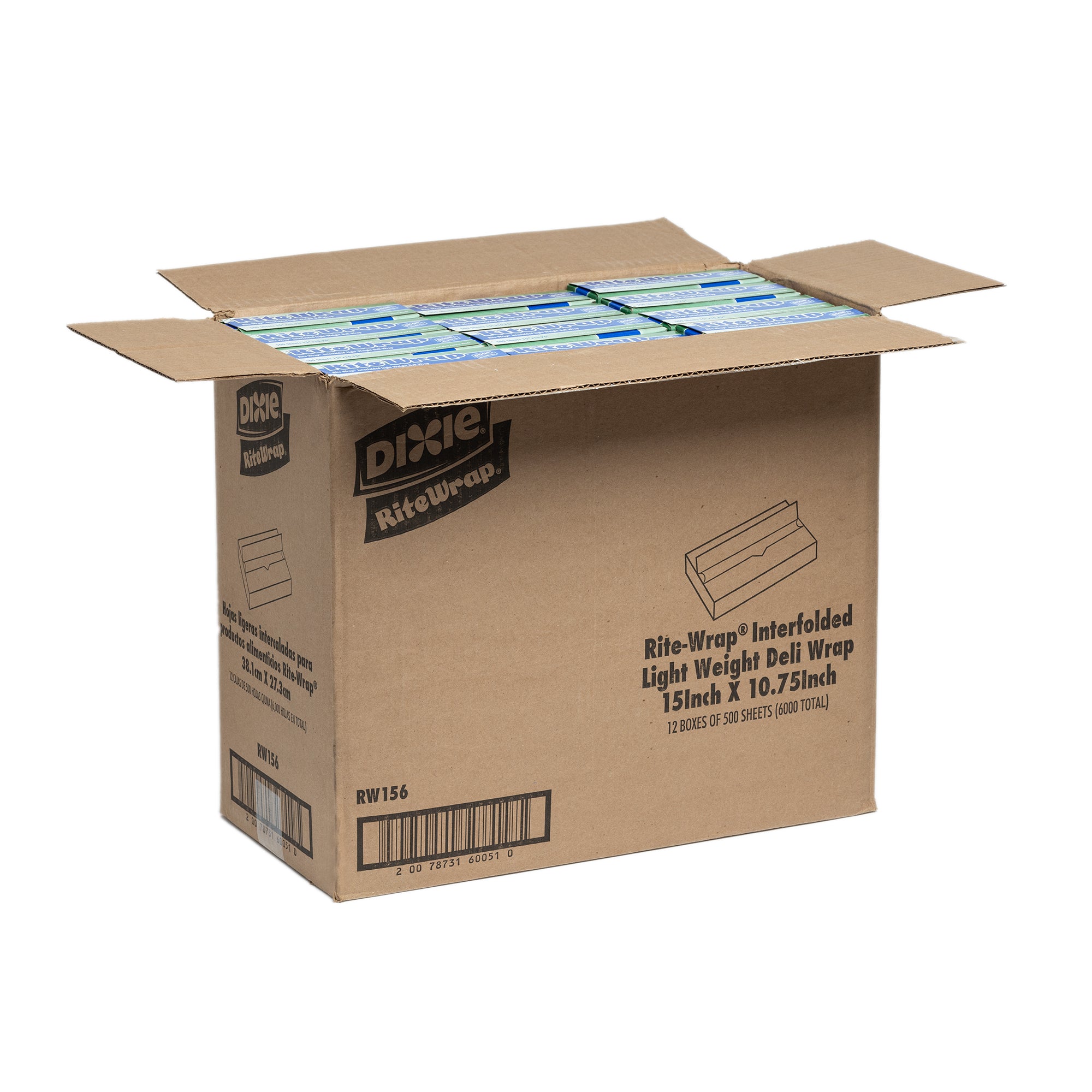 Dixie(R) Rite-Wrap(R) Dry Wax Light-Weight Deli Paper By Gp Pro (Georgia-Pacific)  15 X 10.75  White