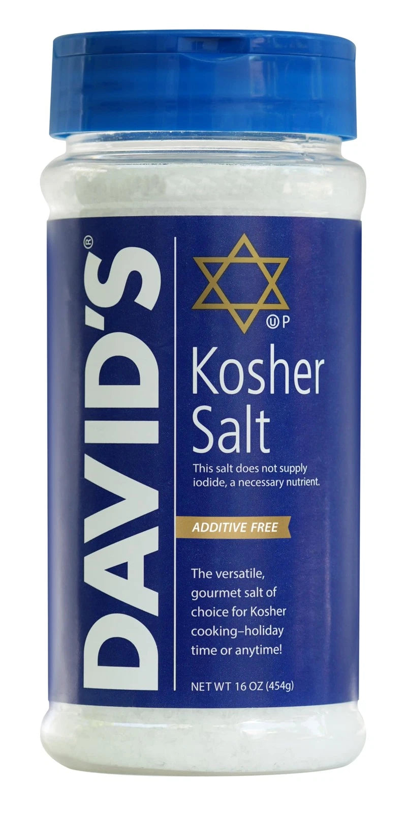 David's Kosher Salt - Case of 12 - 16 Ounce