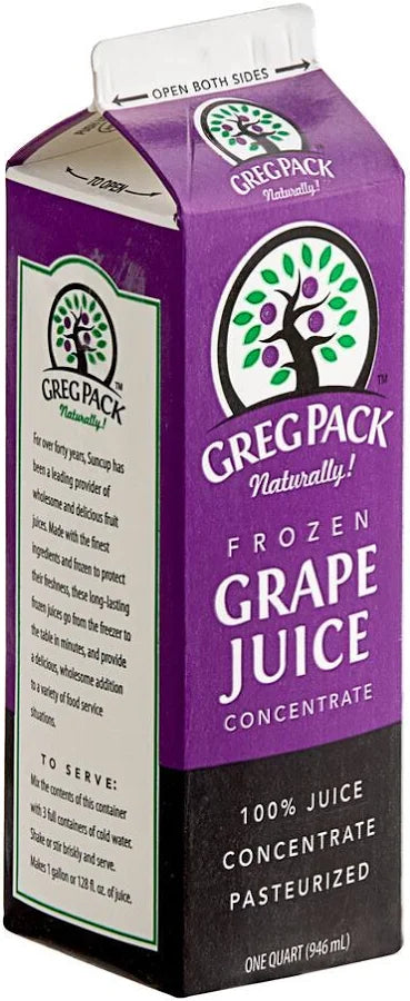 Commodity Juice Grape Concentrate 32 Ounce Size - 12 Per Case.