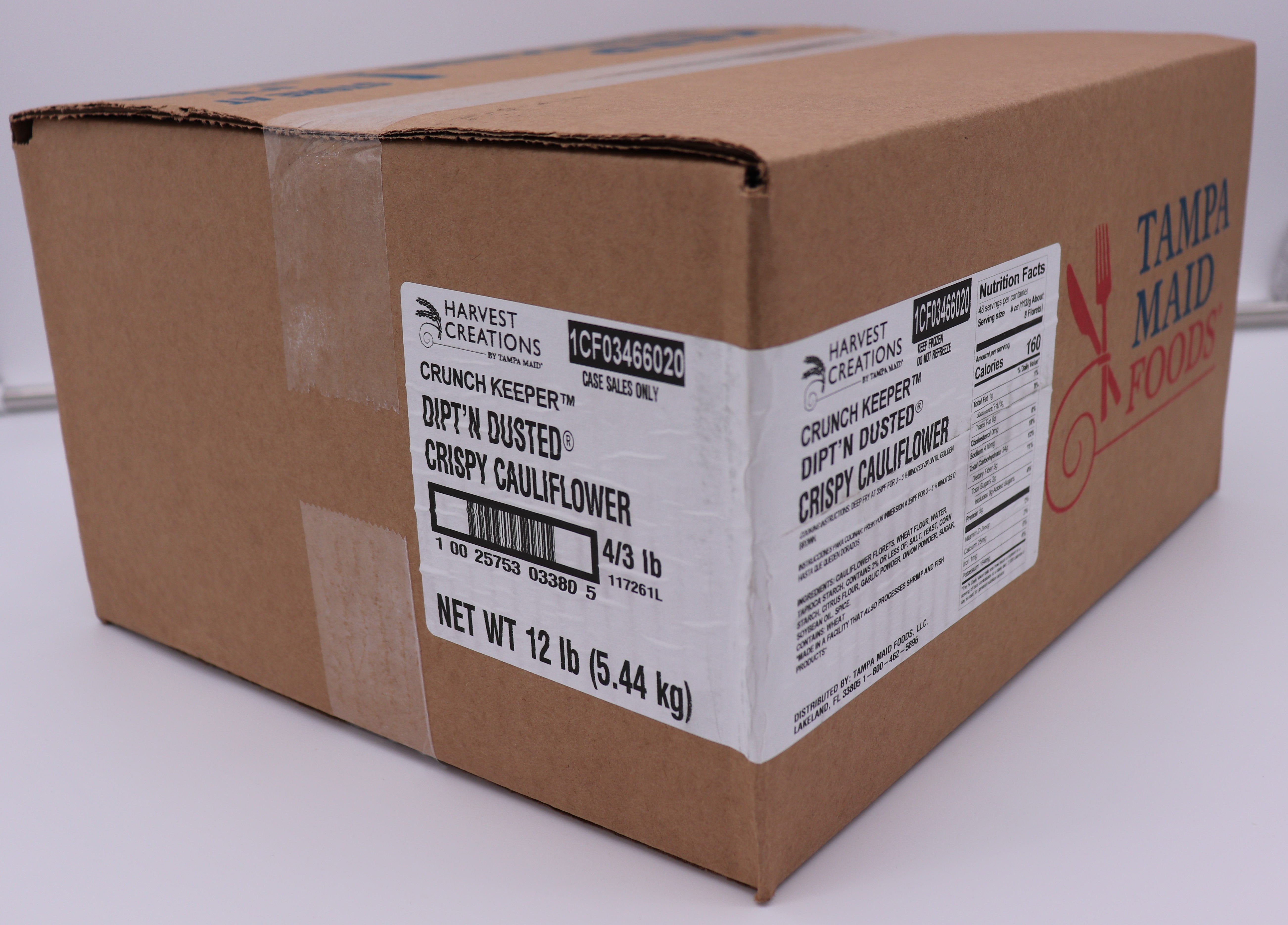 Harvest Creations(r) Crunch Keeper(r) Crispy Cauliflower 3 Pound Each - 4 Per Case