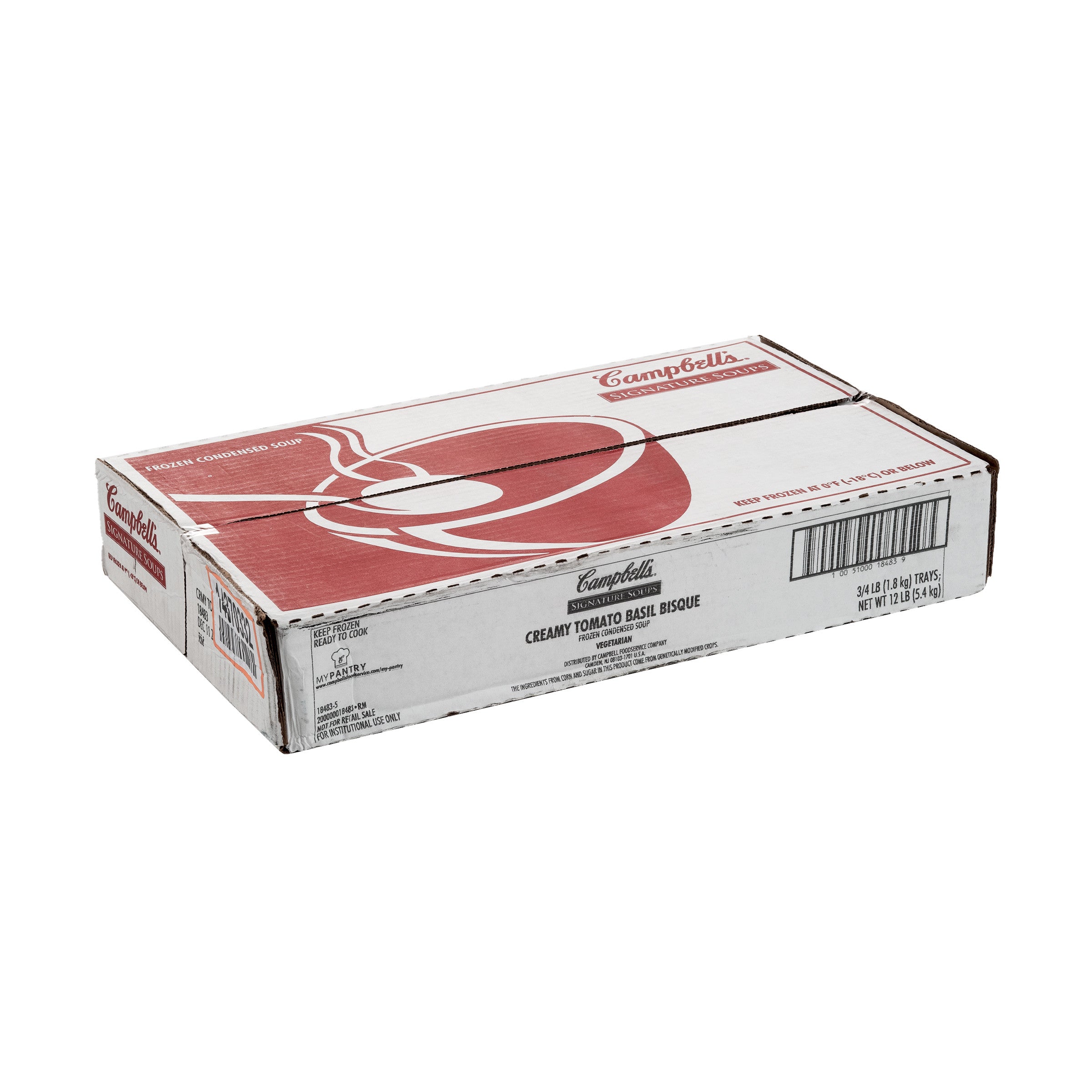 Campbell's Signature Creamy Tomato Basil Bisque Frozen Condensed Soup 4 Pound Each - 3