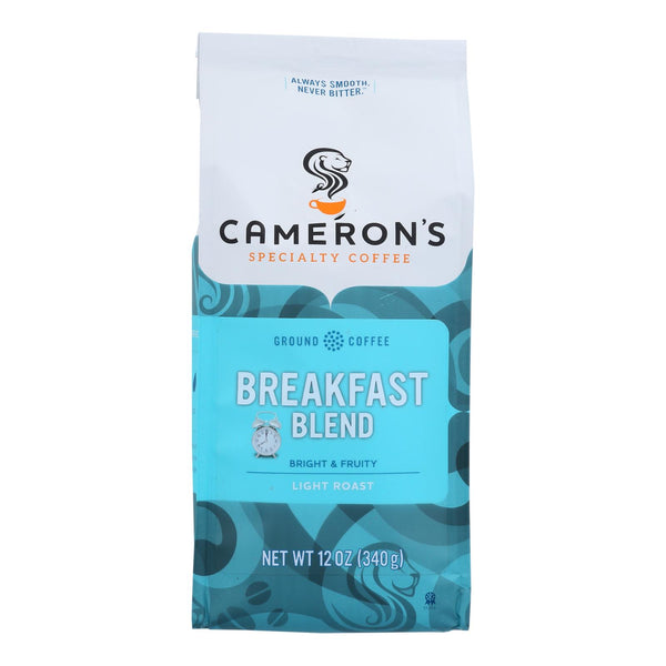 Cameron's Specialty Coffee Premium Breakfast Blend Ground Beans  - Case of 6 - 12 Ounce