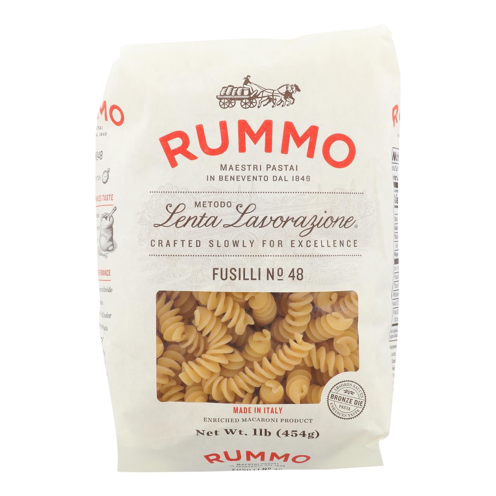 Rummo - Pasta Fusilli - Case of 12-16 Ounce