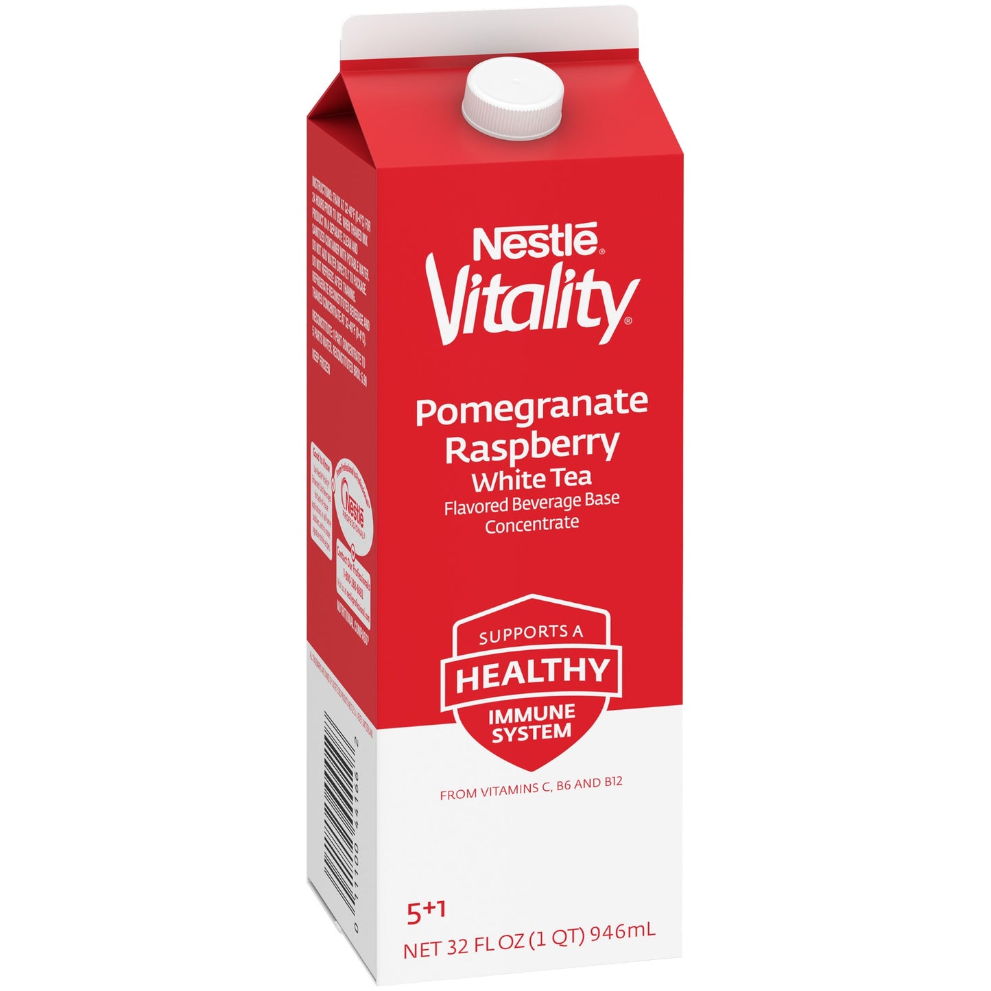 Nestle Vitality Pomegranate Raspberry White Tea Frozen Concentrate X32 Fluid Ounce - 12 Per Case.