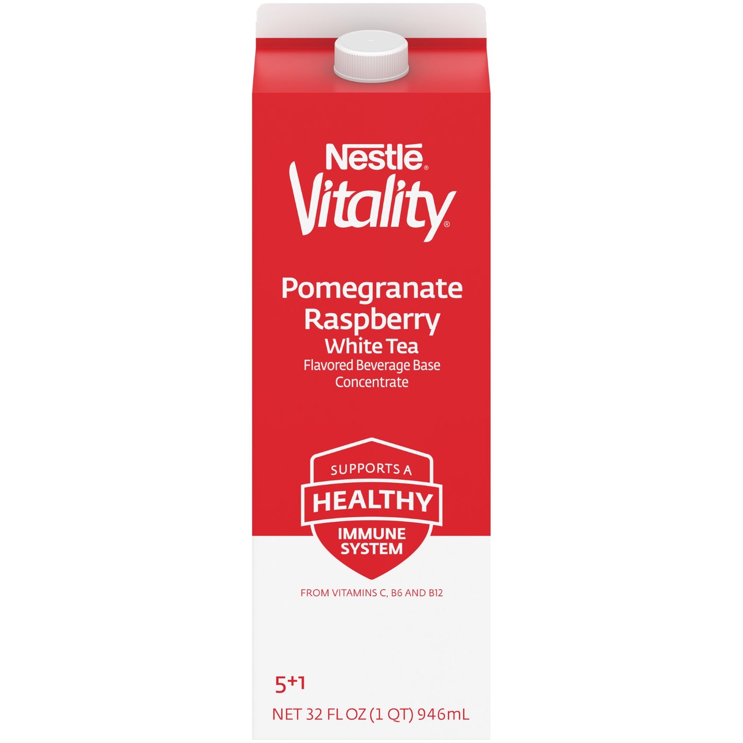 Nestle Vitality Pomegranate Raspberry White Tea Frozen Concentrate X32 Fluid Ounce - 12 Per Case.