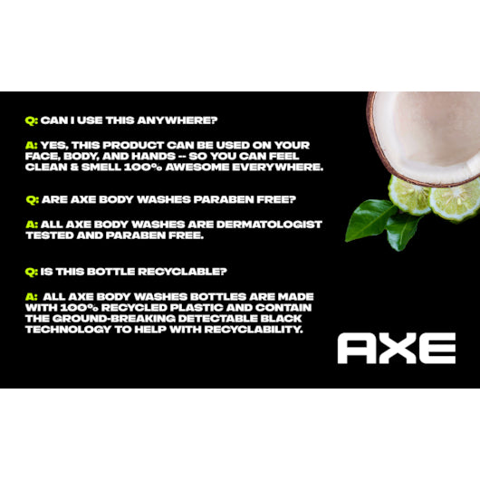 Axe Body Wash Kilo 16 Fluid Ounce - 4 Per Case.