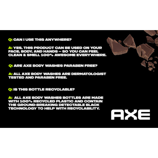 Axe Body Wash Dark Temptation 16 Fluid Ounce - 4 Per Case.