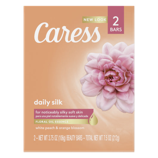 Caress Soap Bar Daily Silk Twin Pack 7.5 Fluid Ounce - 24 Per Case.