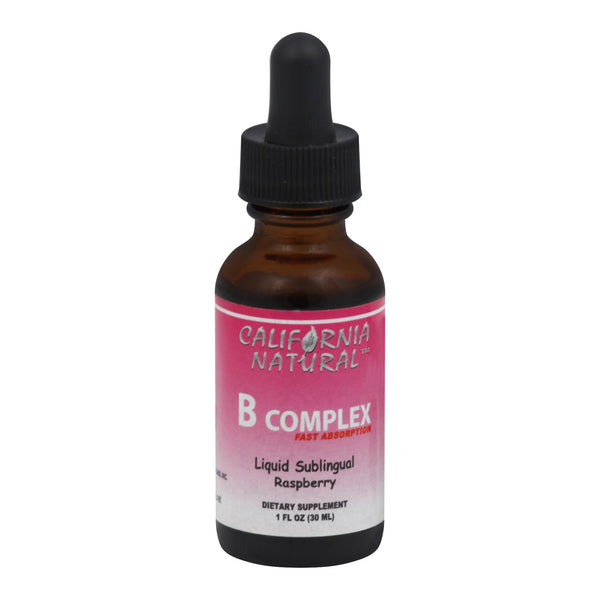 California Natural Natural B Complex Sublingual Raspberry - 1 fl Ounce