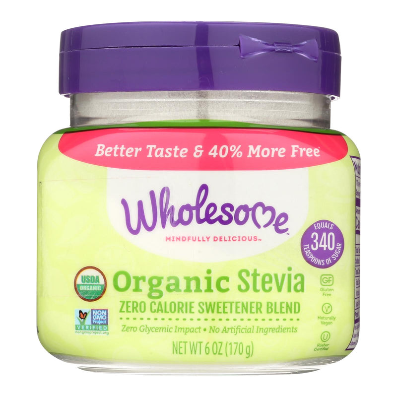 Wholesome! Organic Stevia Jar - Case of 6 - 6 Ounce