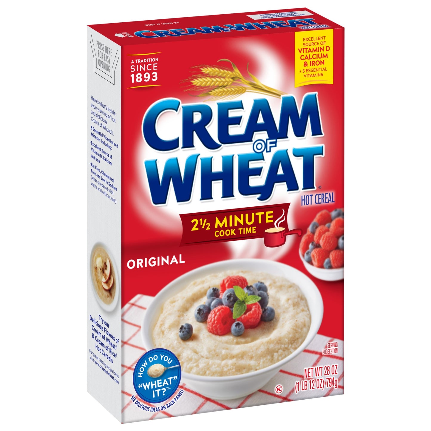 Cream Of Wheat Stove Original Minute Hotcereal 28 Ounce Size - 12 Per Case.