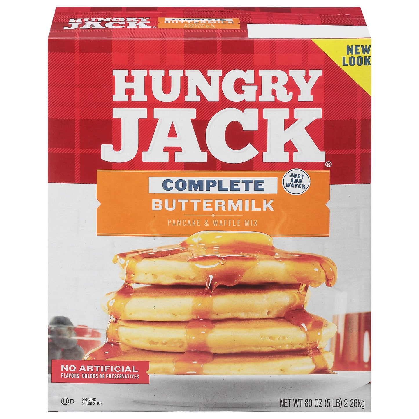 Hungry Jack Buttermilk Complete Mix 80 Ounce Size - 6 Per Case.