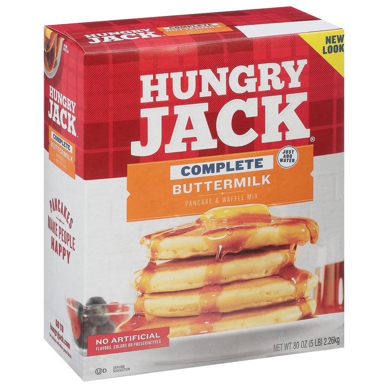 Hungry Jack Buttermilk Complete Mix 80 Ounce Size - 6 Per Case.