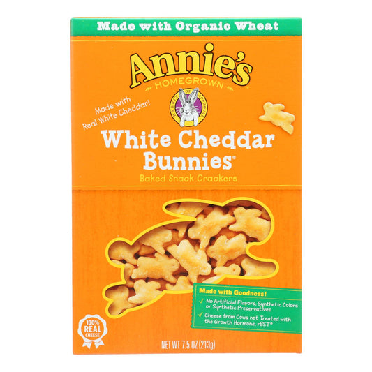 Annie's Homegrown - Crcker  Wht Chd Bunny - Case of 12-7.5 Ounce.