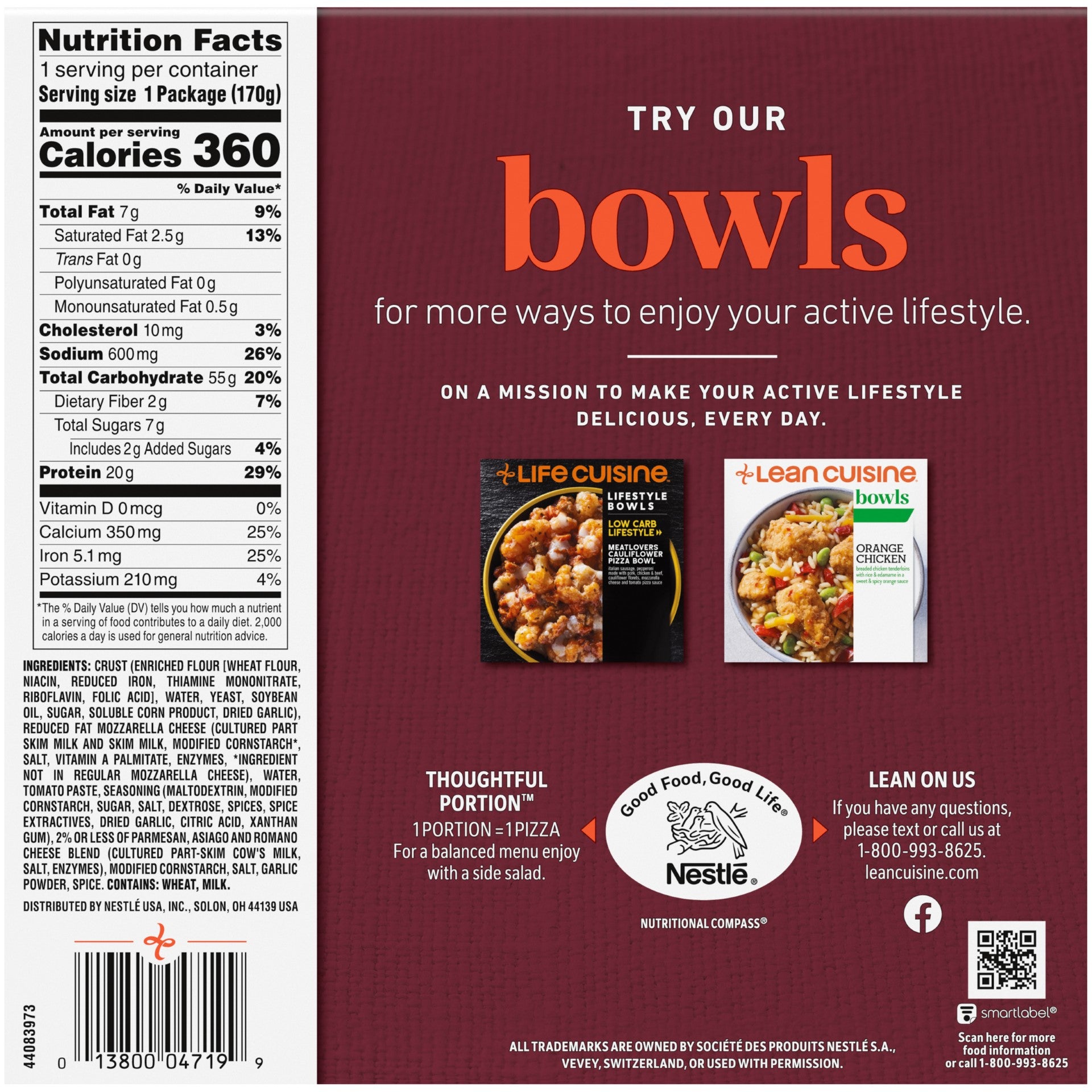 Lean Cuisine Four Cheese Pizza X6 Ounce Size - 10 Per Case.