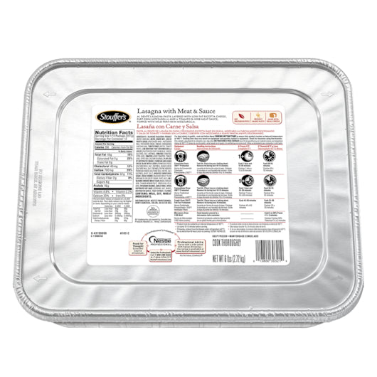 Stouffer's Creamed, Chipped Beef Tray 4.74 Pound Each - 4 Per Case.