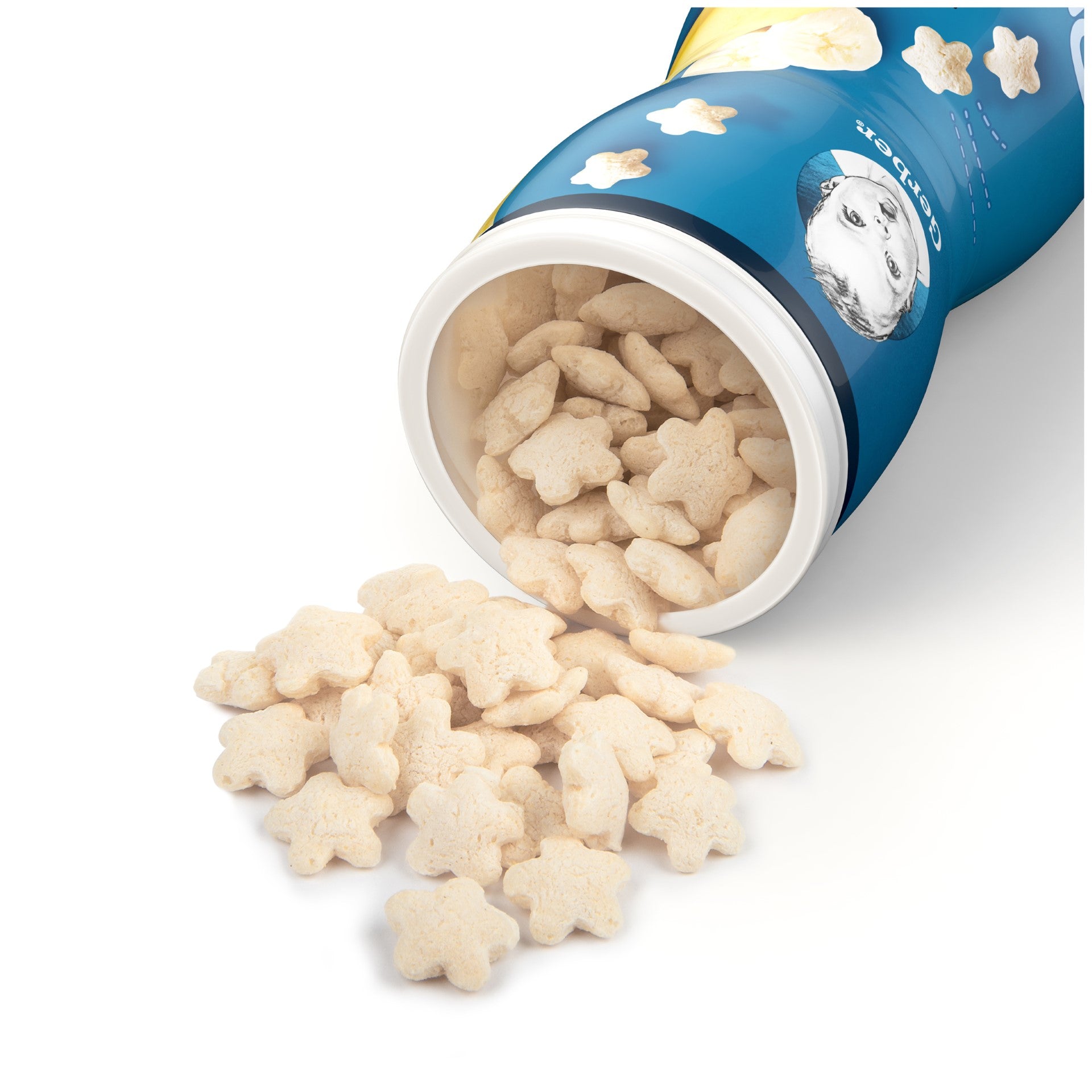 Gerber Graduates Cereal Snacks Banana Puffs 1.48 Ounce Size - 6 Per Case.