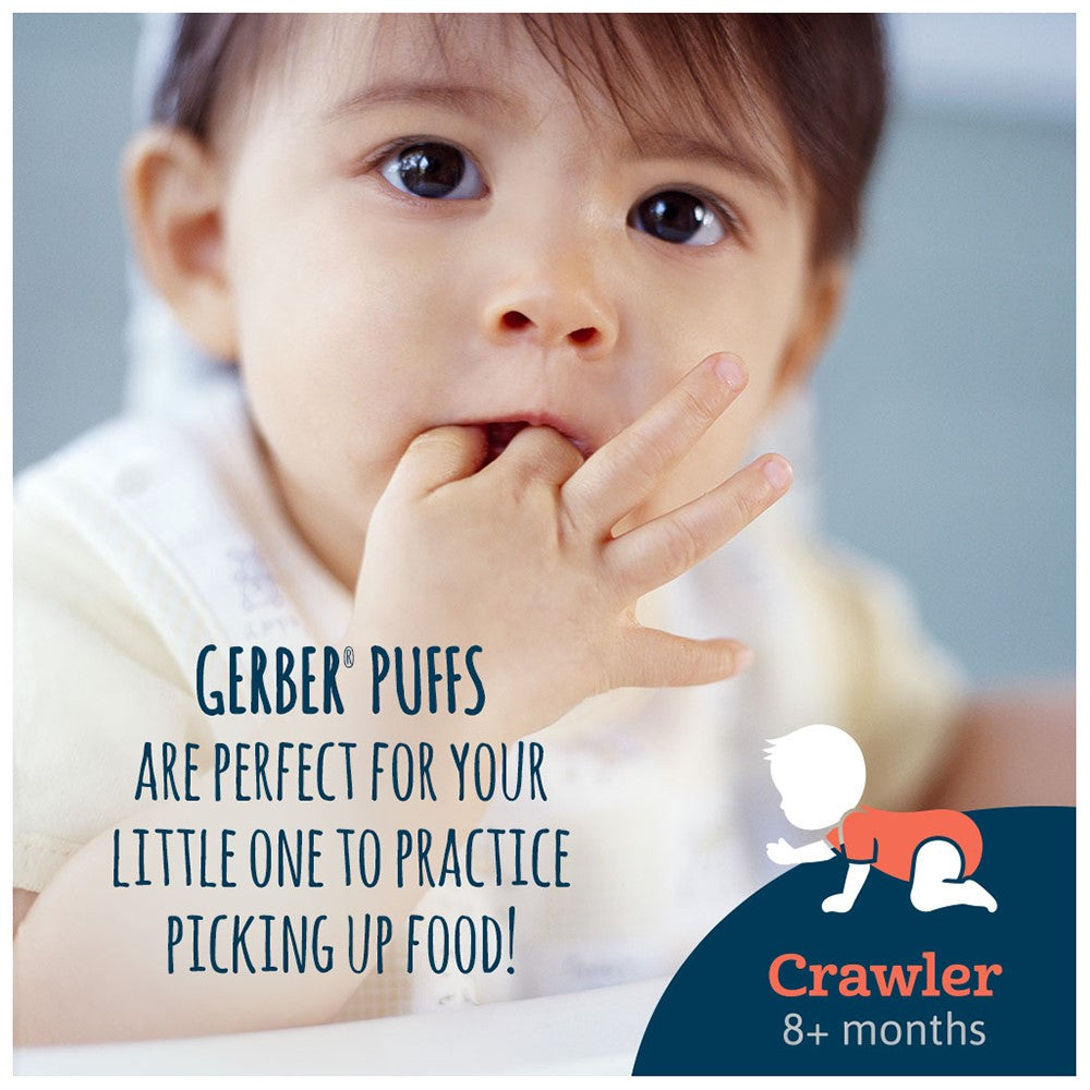 Gerber Graduates Cereal Snacks Banana Puffs 1.48 Ounce Size - 6 Per Case.