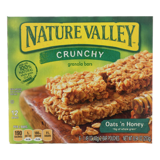 Nature Valley Gran Bar - Crunch - Oatsn'Hny - Case of 12 - 8.94 Ounce