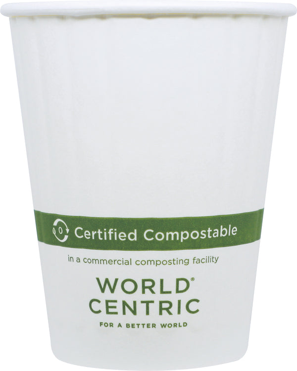 Double Wall Hot Cup Paper Compostable 40 Each - 25 Per Case.