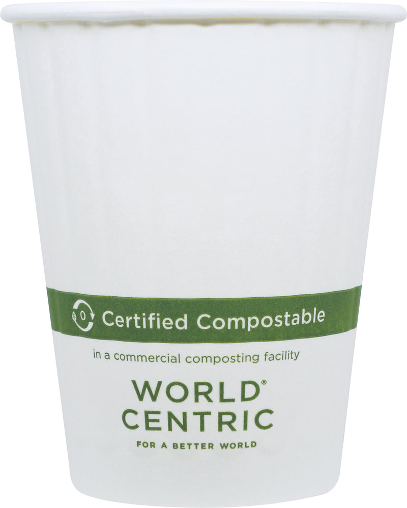 Double Wall Hot Cup Paper Compostable 40 Each - 25 Per Case.