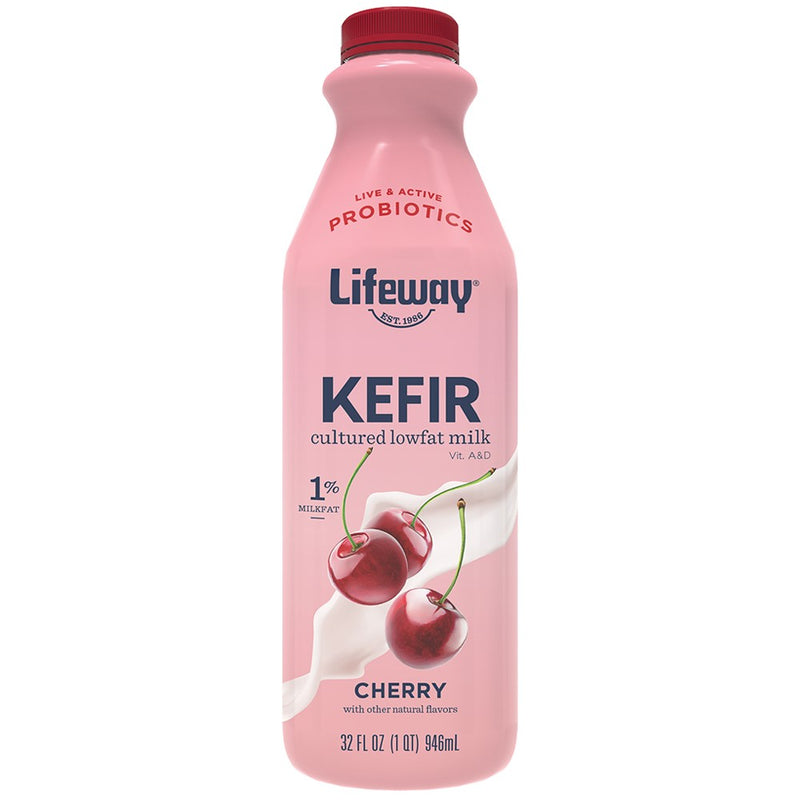 Cherry Low Fat Kefir Pack 32 Fluid Ounce - 6 Per Case.