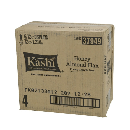 Kashi Chewy Bars Honey Almond Flax 1.2 Ounce Size - 72 Per Case.