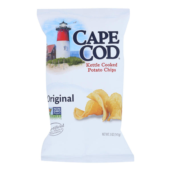 Cape Cod Kettle Cooked Potato Chips - Case of 8 - 5 Ounce