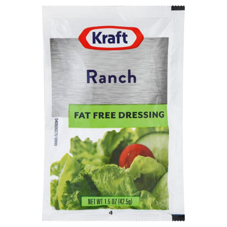 Kraft Ranch Fat Free Dressing 60 Casepack 1.5 Ounce Packets