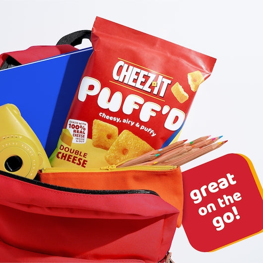 Kellogg's Cheez It Puffed Double Cheese, 3 Ounces - 6 Per Case.
