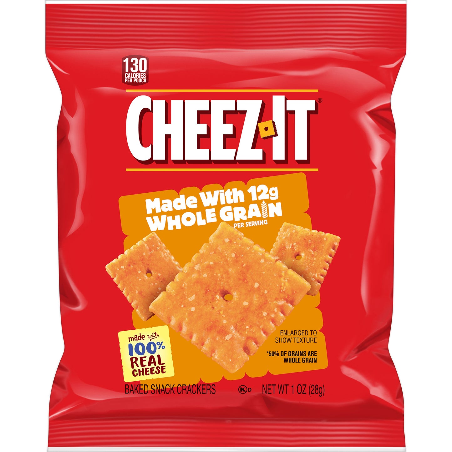 Kellogg's Cheez It Crackers Whole Grain1 Ounce Size - 60 Per Case.