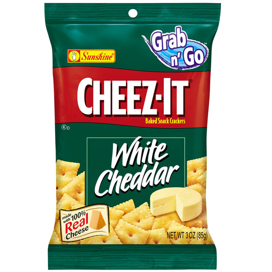 Kellogg's Cheez It Crackers White Cheddar 1.5 Ounce Size - 48 Per Case.