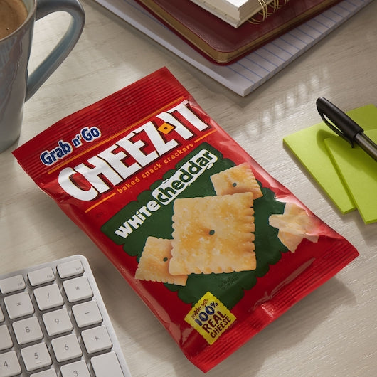 Sunshine Cheez-It White Cheddar Snack Crackers, 3 Ounces - 36 Per Case.