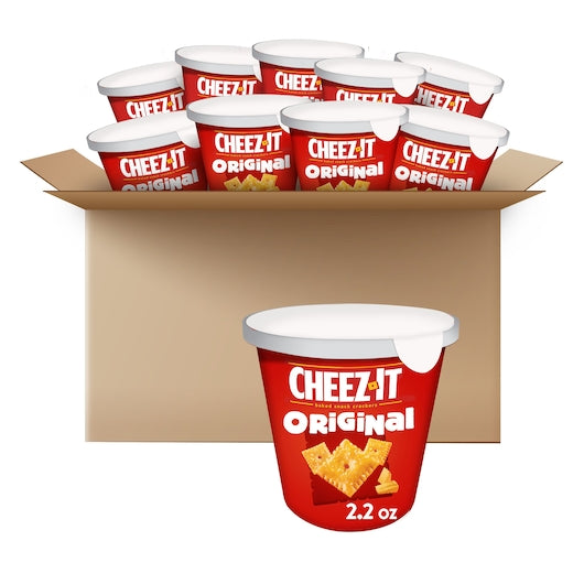 Kellogg's Cheez-It Original Crackers, 2.2 Ounces - 10 Per Case.