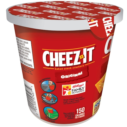 Kellogg's Cheez-It Original Crackers, 2.2 Ounces - 10 Per Case.