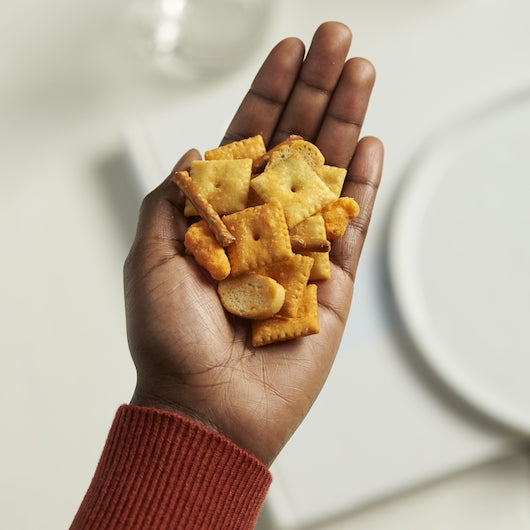 Cheez-It Double Cheese Crackers Snack Mix, 3.5 Ounces - 6 Per Case.