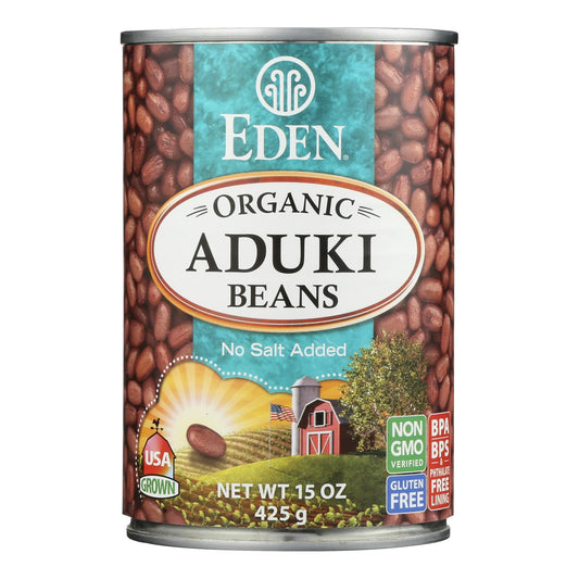 Eden Foods Organic Aduki Beans - Case of 12 - 15 Ounce.