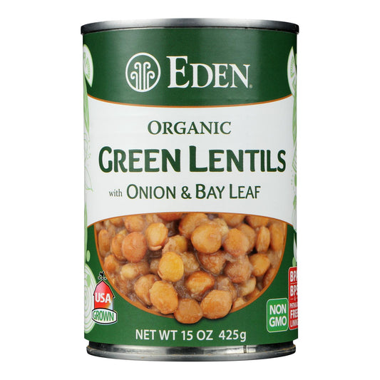 Eden Foods Organic Lentils with Onion and Bay Leaf - Case of 12 - 15 Ounce.