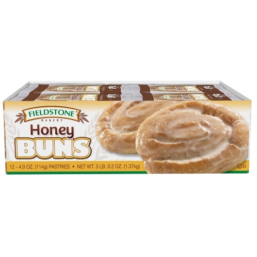 Fieldstone Bakery Honey Bun 4 1 Each - 72 Per Case.