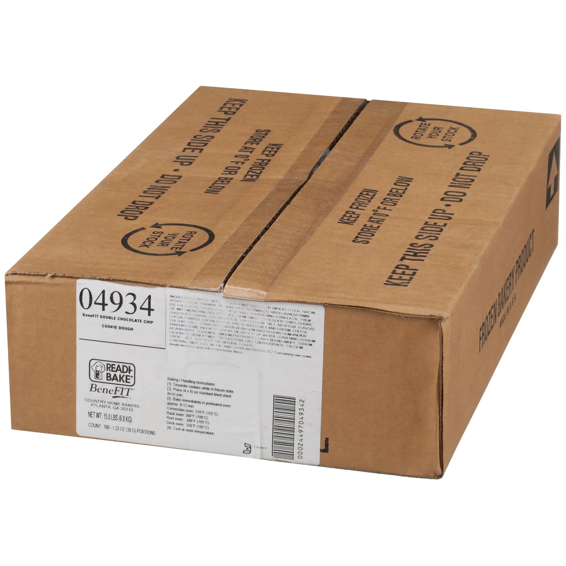 Benefit 51% Whole Grain Double Chocolate Cookie Dough 1.33 Ounce Size - 180 Per Case.